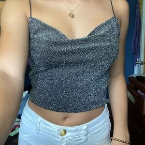 NEW Sparkly/silver tank top from Forever21!